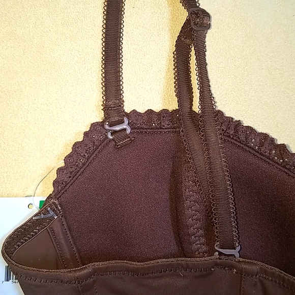 On Gossamer chocolate brown, corset size large. - Picture 5 of 8